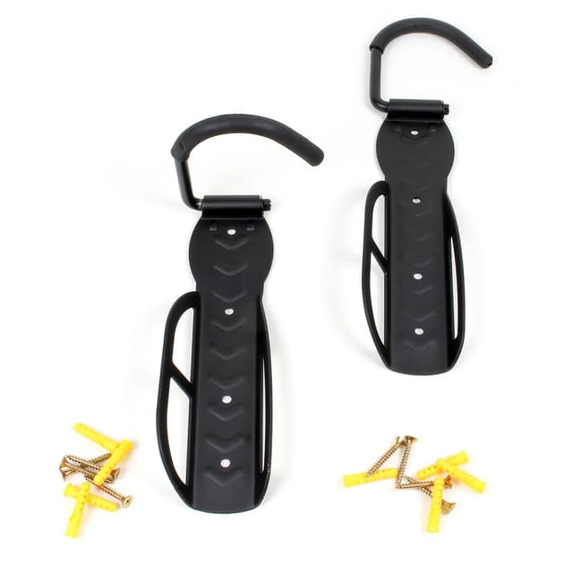 Xpotool - Wiltec Fahrradwandhalter für 2 Räder je 30kg 12x10x26,5 cm, platzsparende Wandhaken, Fahrradhalter auch für e Bike und andere Fahrräder