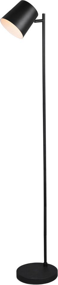 Kleine Akku Stehlampe blake kabellos - dimmbar, Metall Schwarz, Höhe 125cm