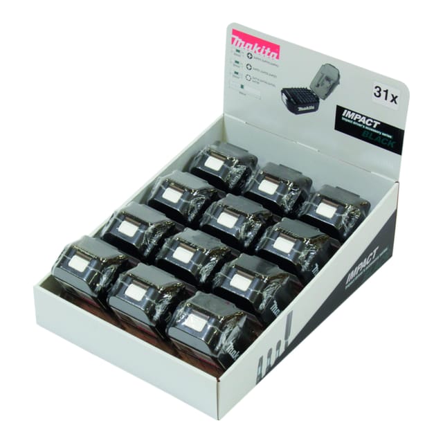 Makita Display Torsion Bitset 31-tlg. E-03090