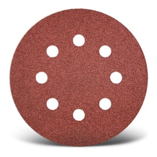 Red Klett-Schleifscheiben, 115 mm, 8-Loch, f. Exzenterschleifer, Normalkorund (50 Stk.) K180 - Menzer