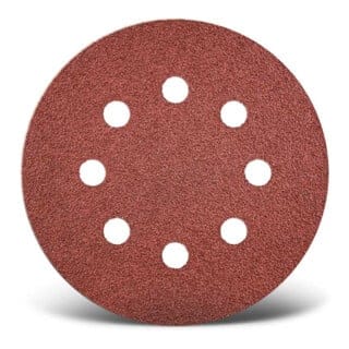 Red Klett-Schleifscheiben, 115 mm, 8-Loch, f. Exzenterschleifer, Normalkorund (25 Stk.) K36 - Menzer