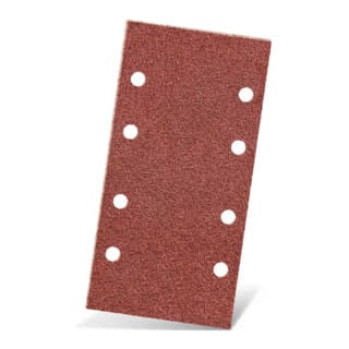 Red Klett-Schleifblätter, 186 x 93 mm, 8-Loch, f. Schwingschleifer, Normalkorund (50 Stk.) K180 - Menzer