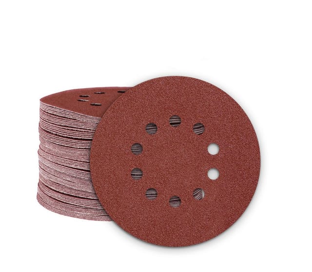 MioTools Fox Klett-Schleifscheiben, 225 mm, 10-Loch, f. Trockenbauschleifer, Normalkorund (25 Stk.) K60