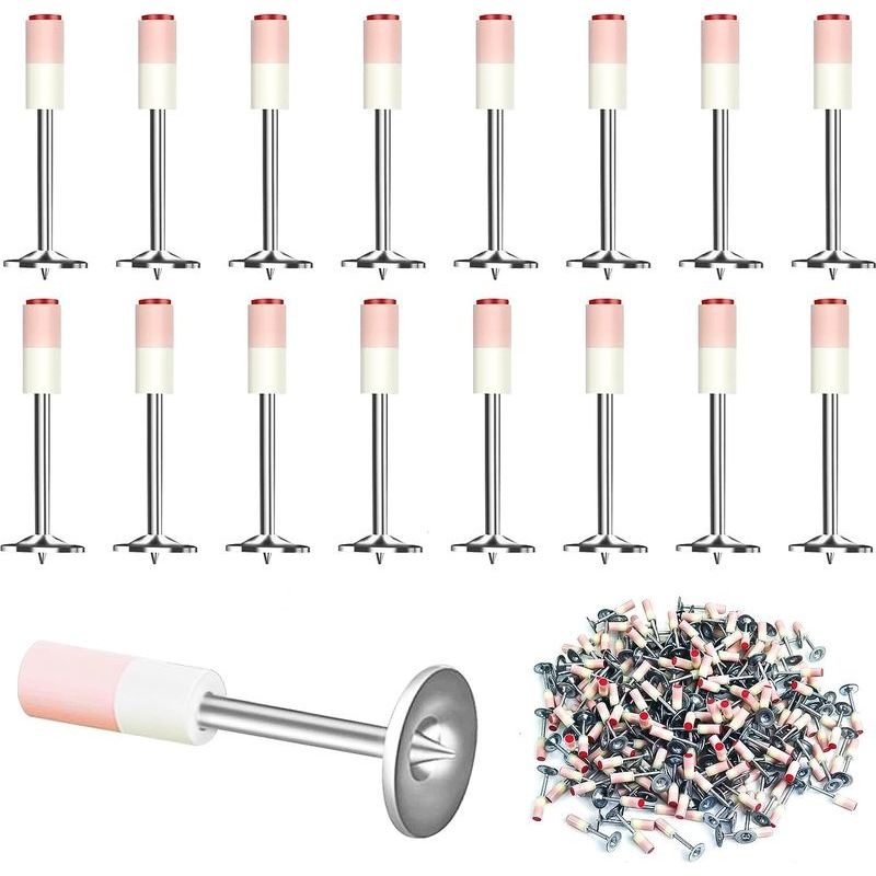 Manuelles Betonnagelgerät Mit 200-teiligem Set – 7,3 Mm Rundstahlnägel – Befestigungsmittel Für Leichtstahl Und Rohre – Leicht Und Leise