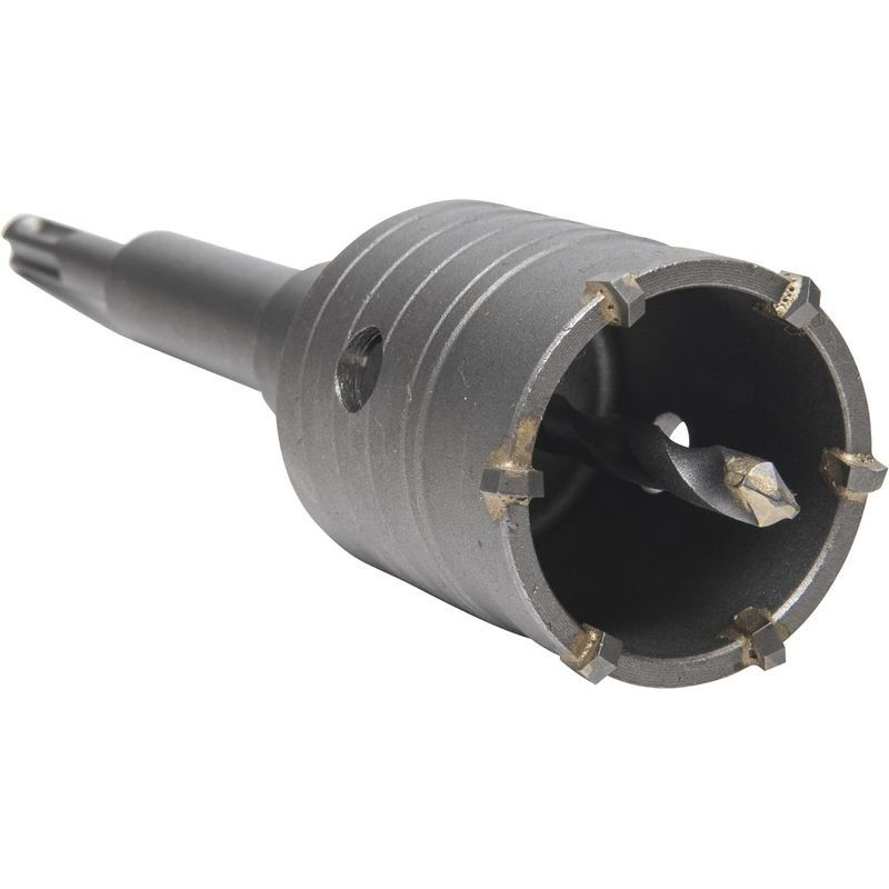 50-mm-betonlochsäge Mit 110-mm-plus-adapter + Spiralbohrer + Positionierschraube, Für Ziegel, Beton, Zement, Stein Und Klimaanlagenöffnungen
