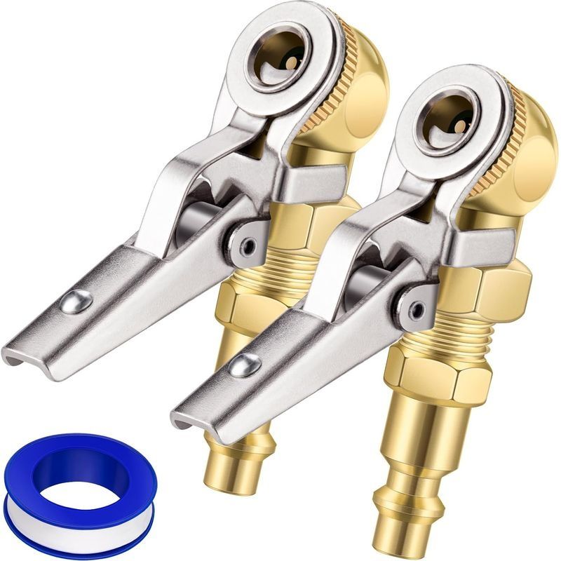 Set Mit 2 Fnpt 1/4"-clip-on-pneumatikfuttern – Schnellanschluss – Robuste Metallkonstruktion – Maximaler Druck 250 Psi