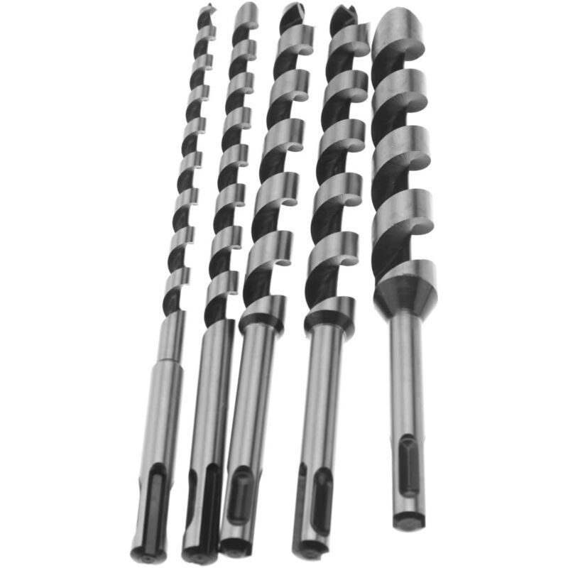 Set Mit 5 Spiralbohrern (230 Mm) – Durchmesser 6/10/14/18/20 Mm – Für Präzises Bohren In Hartholz