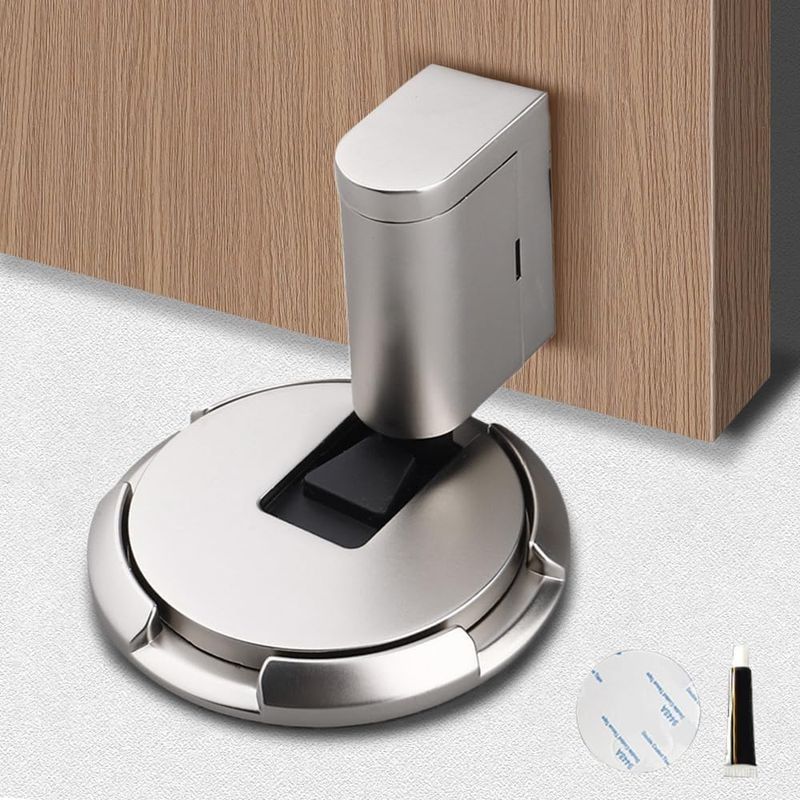 Verstellbarer Magnetischer Türstopper Ohne Bohren – Starker Klebstoff Für Einfache Montage – Leiser Mechanismus Für Den Innen- Und Außenbereich