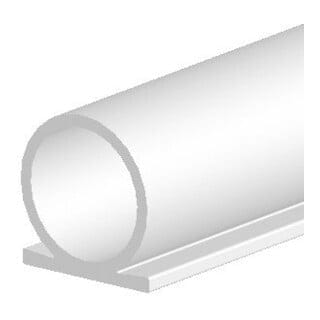 Ellen - Türanschlagdichtung Omega-Profil 137 Länge 25 m Breite 8 mm selbstklebend Silikon blank weiß