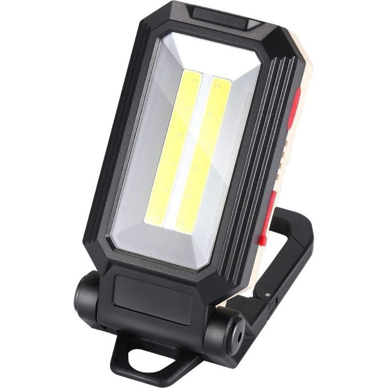 Wiederaufladbare Arbeitsleuchte, 2000 Lumen – 4 Leuchtmodi – Magnetfuß Und Haken – Ipx4 Wasserdicht Für Baustellen Und Camping