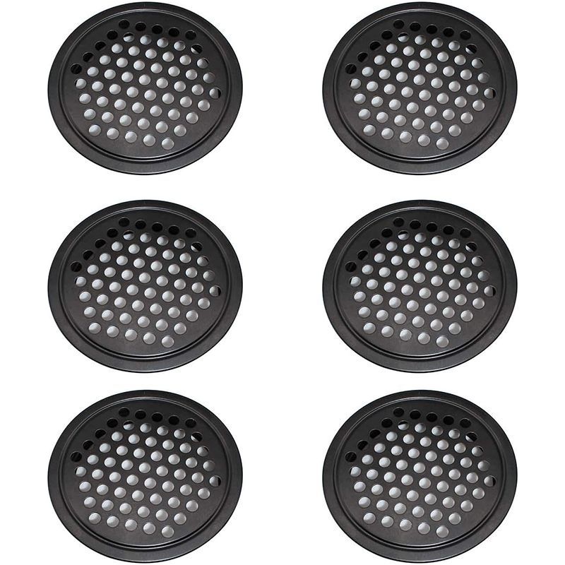 60-mm-lüftungsgitter Für Mechanische Lüftung – 6er-pack – Wasserdichter Und Geruchsneutralisierender Edelstahl – Für Schränke Und Badezimmer