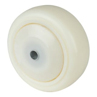 Ersatzrad Rad-Ø 125 mm Tragfähigkeit 450 kg Kunststoff weiß Achs-Ø 12,5 mm Nabenlänge 59 mm