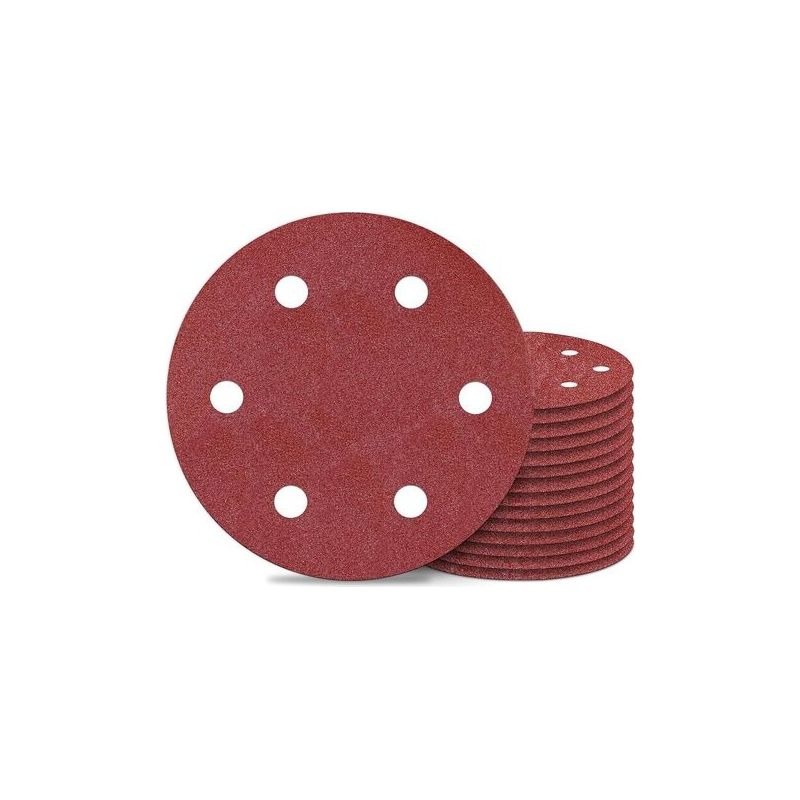 10-teiliges Set Mit 225-mm-schleifscheiben, 180er-körnung, Schleifscheiben Für Langhalsschleifer, 6-loch-trockenbauschleifer, Rundschleifpapier