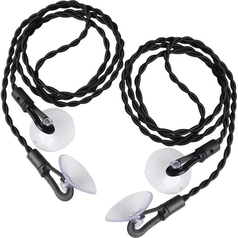 Tragbare, Elastische Reisewäscheleine – 2 Meter Mit Saugnäpfen Und Haken – Für Camping Und Outdoor-aktivitäten