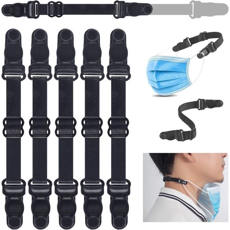 5er-pack Ohrschützer Für Masken – Stufenlos Verstellbar – Ohrhaken Für Masken – Reduziert Druck Und Verbessert Den Tragekomfort (schwarz)