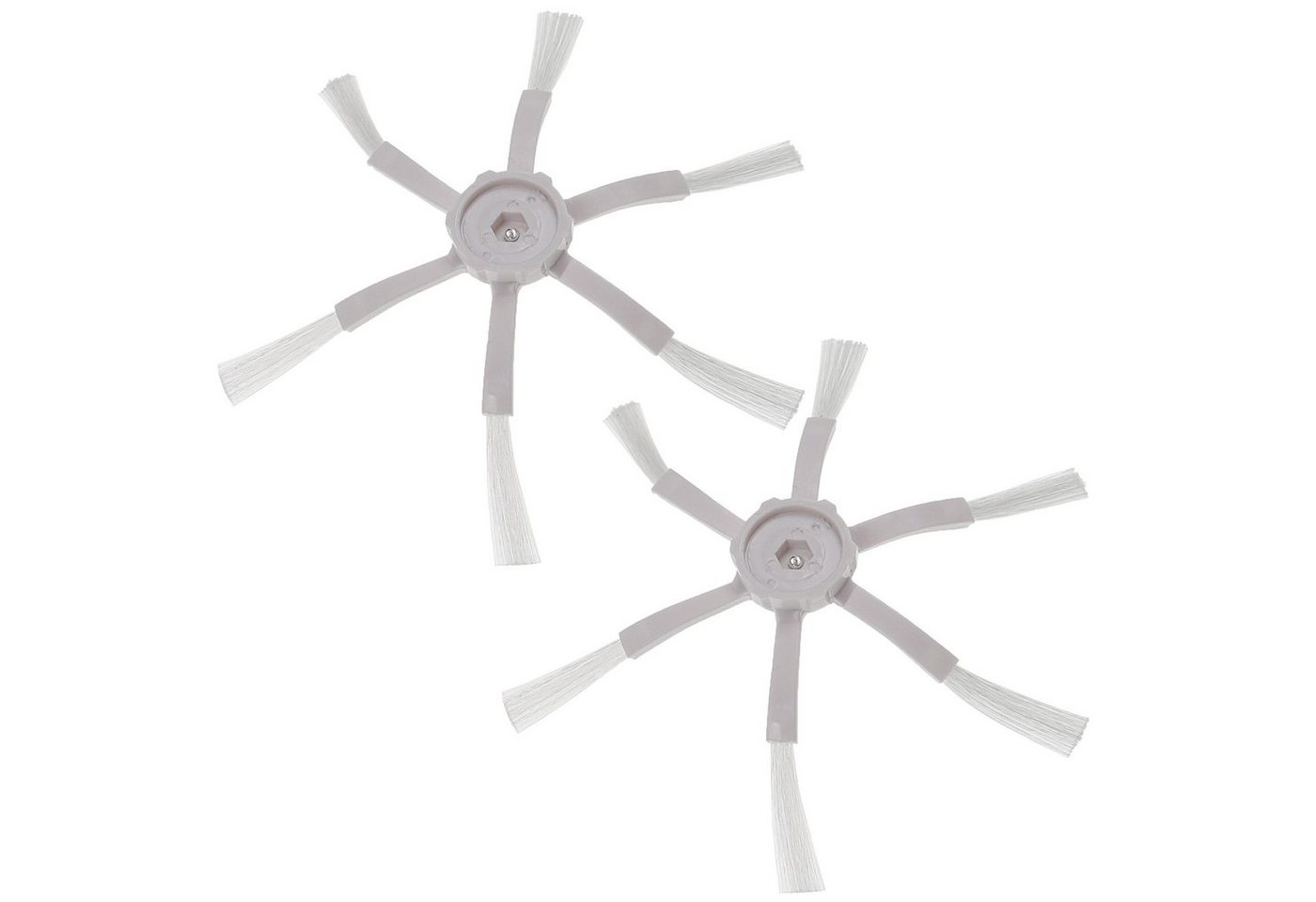 2x Seitenbürste kompatibel mit Roborock S6 Pure, S7 Pro Ultra, S7 maxV Ultra, S8 Pro Saugroboter - Reinigungsbürsten Set, weiß - Vhbw
