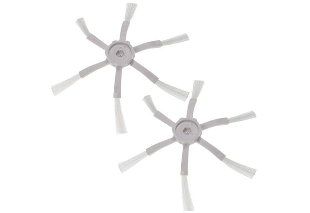 2x Seitenbürste kompatibel mit Roborock S6 Pure, S7 Pro Ultra, S7 maxV Ultra, S8 Pro Saugroboter - Reinigungsbürsten Set, weiß - Vhbw