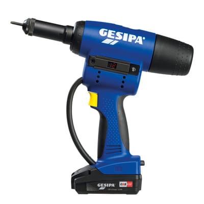 Akku-Blindnietmuttern-Setzgerät FireBird Pro + 1 Akkupack 18 v Li-Ion, 2 Ah + Ladegerät + L-Boxx - Gesipa
