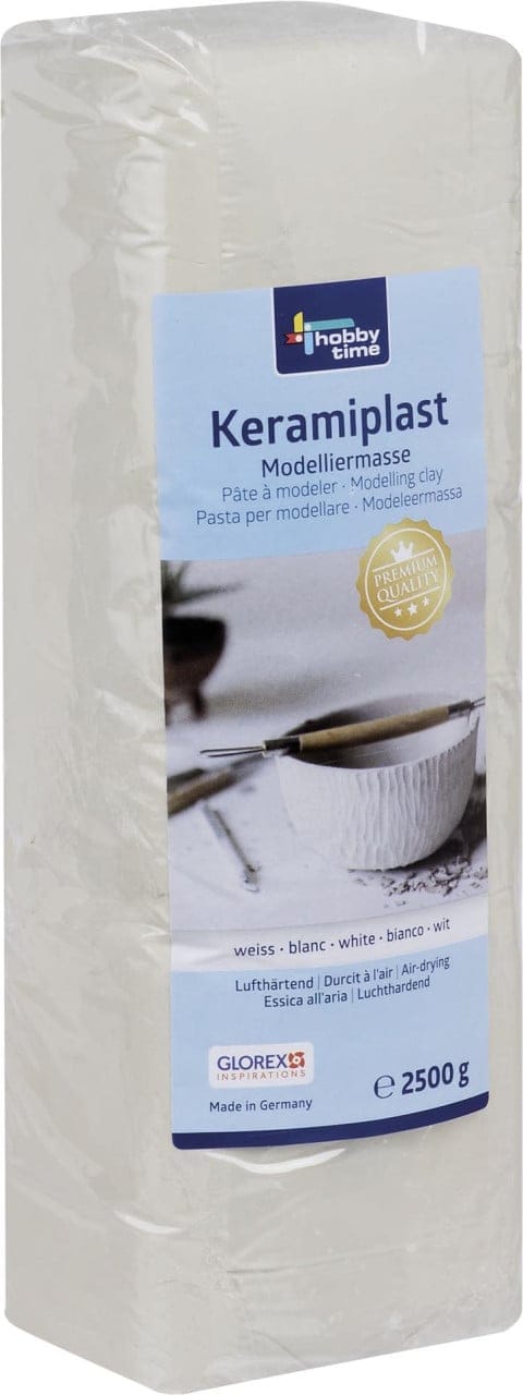 Glorex Keramiplast 2500 g, weiß Bastelmaterial