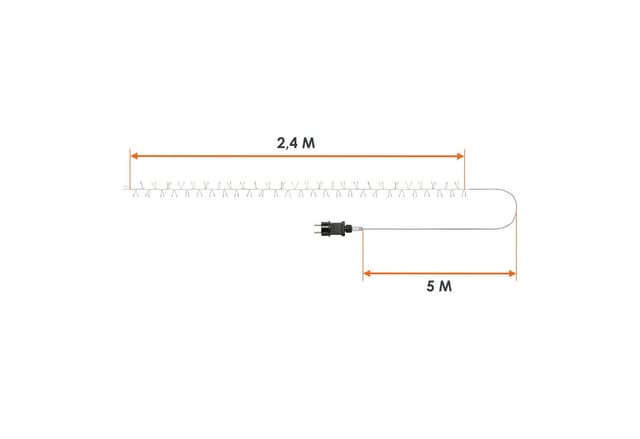 Silver Wire cluster Lights - 240 led / 2,4 m - Draht Büschel Lichterkette für Außen
