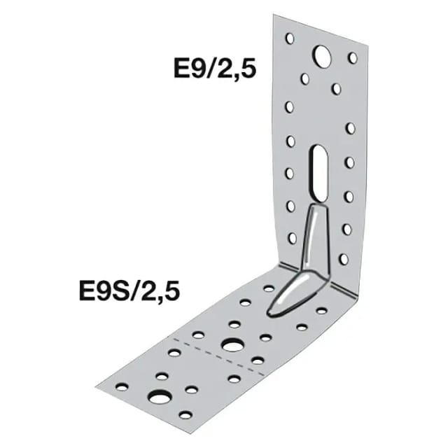 Simpson Strong Tie - Verstärkter gemischter Winkel simpson - A65xB152,5xC154x2,5mm - E9/2.5