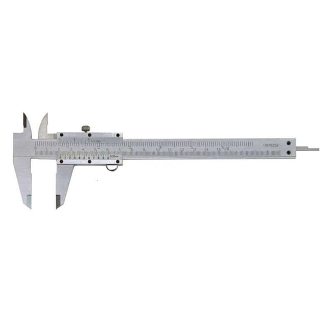 MIB - Messschieber mit Feststellschraube mattverchromt 150 mm (1/128')