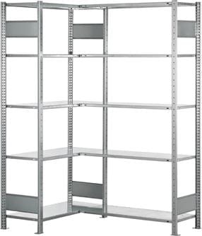 Anbauregal Typ C zu Eckregal 2000 x 1000 x 300mm Traglast: 150kg/Boden