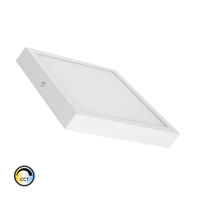 Efectoled - LED-Deckenleuchte 18W Eckig Superslim Wählbar cct 205x205 mm Wählbar (Warm-Neutral-Kalt)