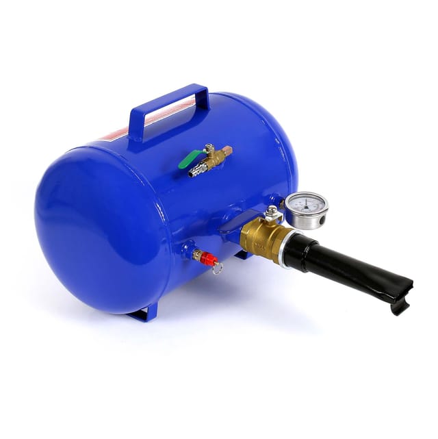 Wiltec - Reifen-Booster 19 l, Druckluft Reifenbefüller 6-8 bar Arbeitsdruck, 40 x 25,5 cm, für verschiedene Reifen, Reifenfüllkanone max. 10 bar