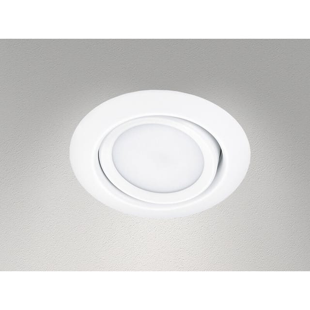 Trio - Runder led Einbaustrahler rila schwenkbar Weiß matt 5 Watt - Deckenbeleuchtung