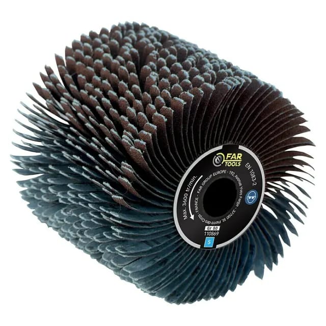 Bürste mit Schleifstreifen A80 FAR TOOLS Ø 120 mm L 100 mm - 110869
