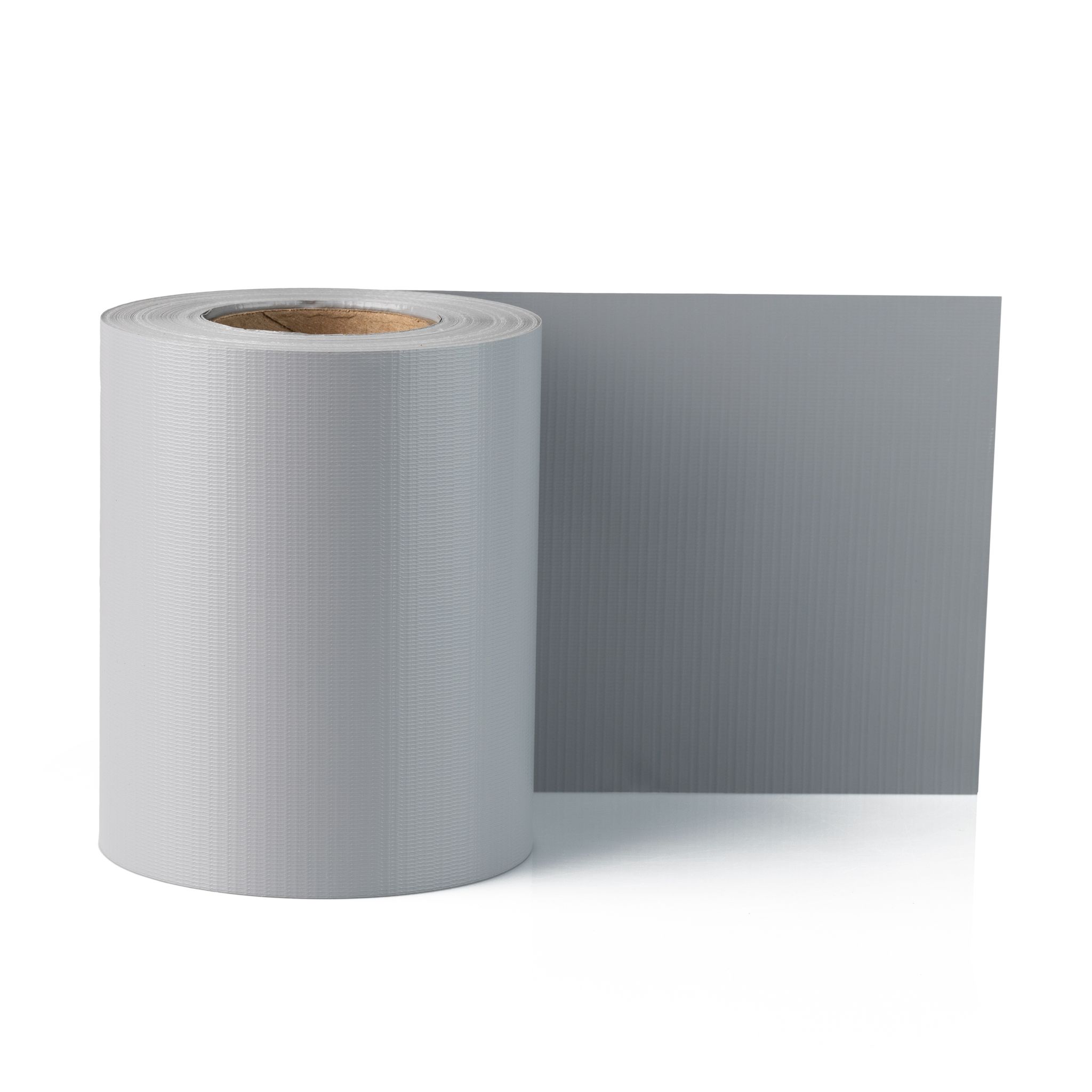 Electronicx Pvc Sichtschutzstreifen Sichtschutzrolle Grau Ral 7040 Doppelstabmatten 35m X 19cm 450g/m² Inkl. 20 Befestigungsclips - Premium