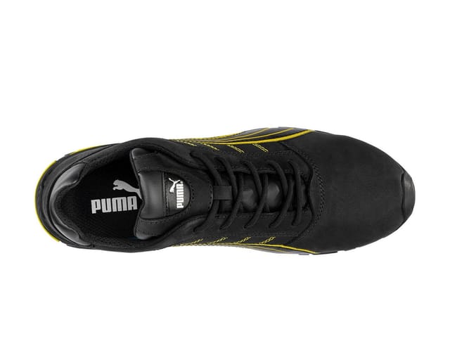 Puma Safety Shoes - Sicherheitsschuh Ams.Low Gr.44 schwarz/gelb Leder S3 src EN20345 puma