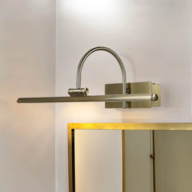 Elegante led Wandleuchte Jugendstil 3000K in Messing