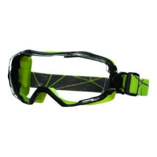 Vollsichtbrille 6000, grün, pc, klare Scheibe 3M