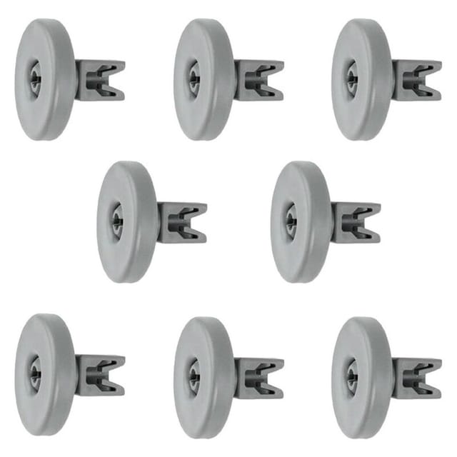 Trade-shop - 8 Unterkorb-Rollen für Spülmaschine (1 Set), geeignete Korbrollen als Zubehör/Ersatzteil für Geschirrspüler von aeg Favorit, Privileg,