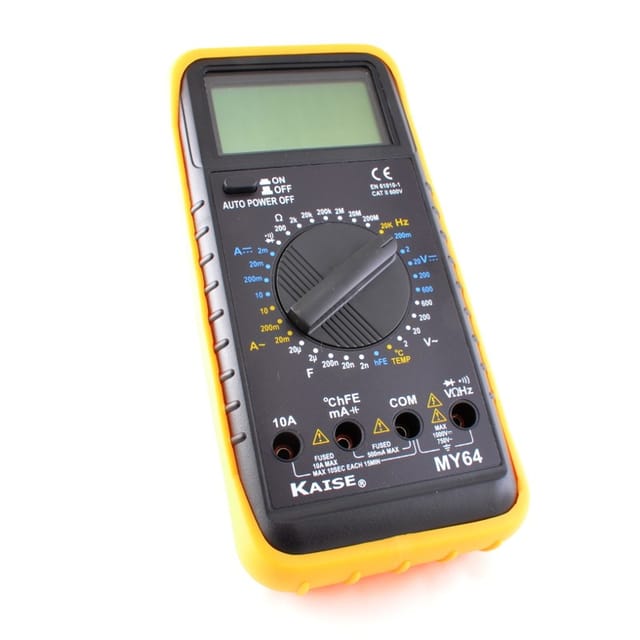Kaise - Digital-Multimeter MY64 Vac+Vdc+ºC+Hz+Kapazitätsmesser+Widerstand