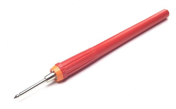 6A760Vdc Gerillte Prüfspitze Farbe ROT