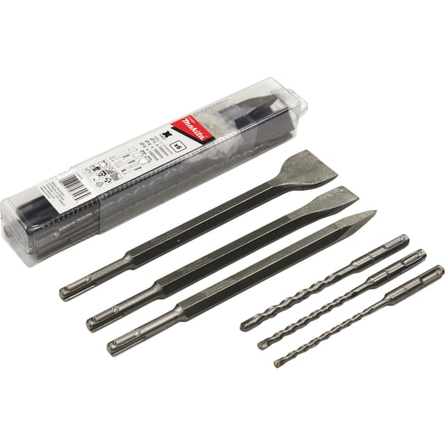 Satz mit 3 Bohrern und 3 sds-plus Meißeln Makita D-58920