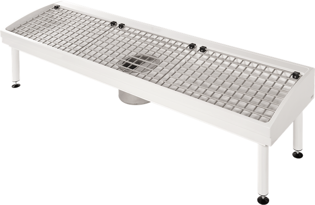 KWC AR Stiefelreinigungsanlage, SIRIUS, MIRANIT, 2100x500x510 mm, 3 Plätze