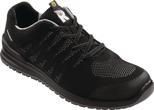 Sicherheitshalbschuh SportStar 5108 Größe 43 w. 10,5 schwarz/grau S1P src esd en iso 20344/20345 Polyester