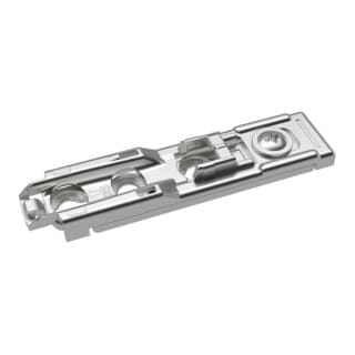 Hettich - Linear-Montageplatte mit Direkt-HV vernickelt zum Anschrauben, Dist. 1,5 mm