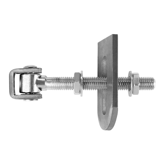 So-tech - 2er Pack - Torscharnier verstellbar M18 x 185 mm mit U-Förmiger Anschweißlasche