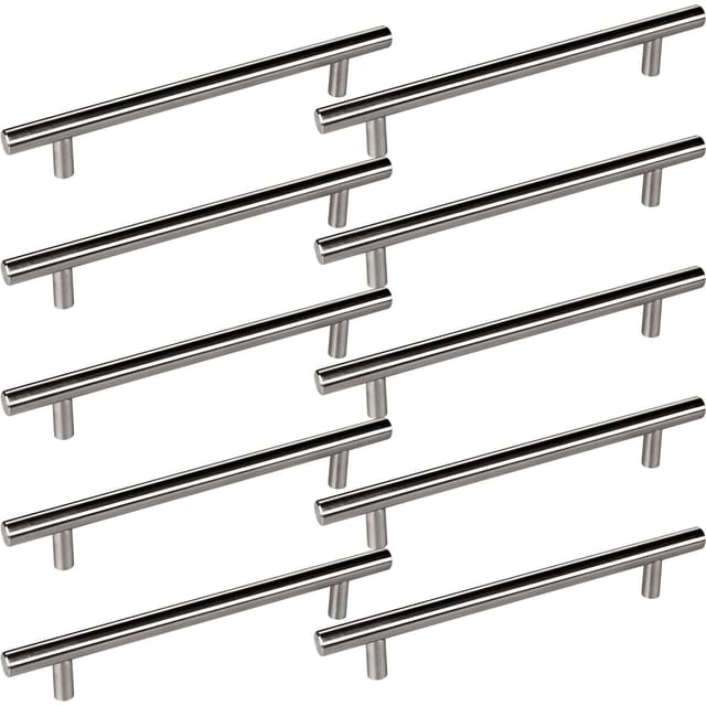 Stangengriff/ Relinggriff G10 ba 160 mm Edelstahl gebürstet, 10 Stück