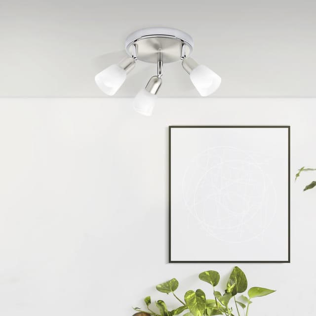 Brilliant 3er Spot Rondell Sofia eisen-chrom Ø 20 cm E14, max. 3 x 40 W Deckenstrahler