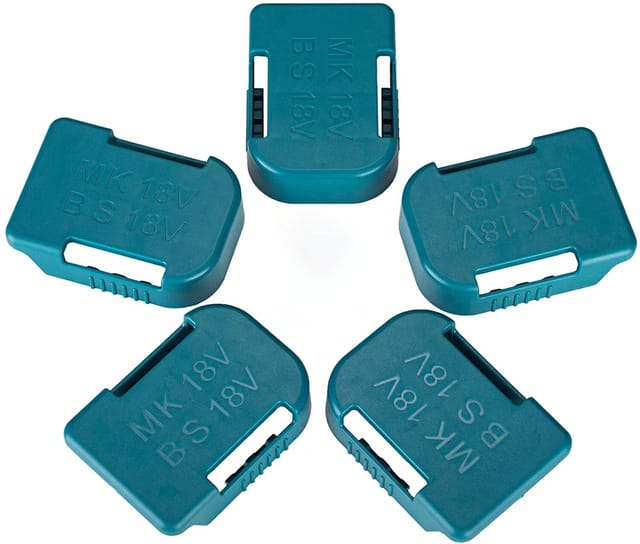 5er-Pack Batteriehalter für Makita 18-V-Akku, auch für Bosch 18-V-Batteriehalter, kompatibel mit Bl1830 Bl1840 Bl1850 Bl1860 Bat609 Bat622-Akkus