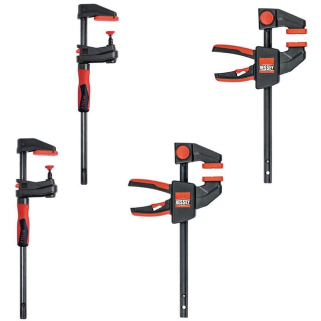 Montageset 2x Getriebezwinge GearKlamp GK30 + 2x Einhandzwinge EZL45-8 - Bessey
