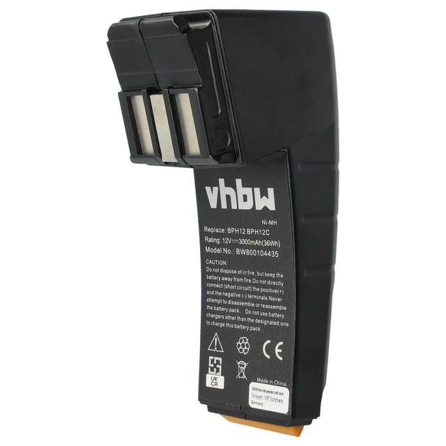Vhbw - 1x Akku kompatibel mit Festo / Festool CDD12FX, CDD12ESC, CDD12ES, CDD12MH Elektrowerkzeug (3000 mAh, NiMH, 12 v)