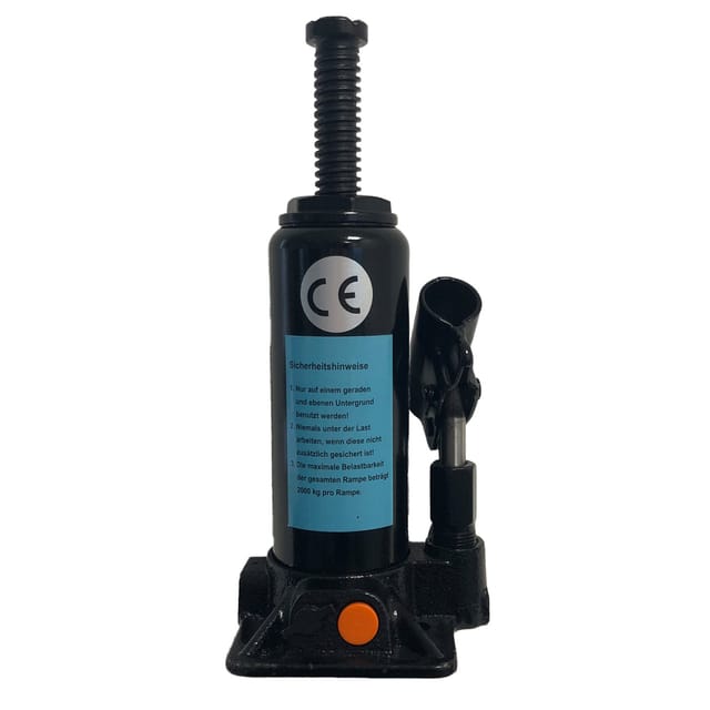 Baumarktplus - Hydraulikzylinder Ersatzzylinder 2000 kg auch für Hydraulischer Auffahrbock 34430 Stempelwagenheber