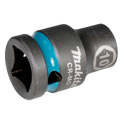 E-16069 Steckschlüssel 1/2" SW10 Impact Black kurz - Makita